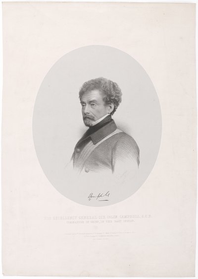Son Excellence le général Sir Colin Campbell GCB Commandant en chef, aux Indes orientales - Charles Baugniet