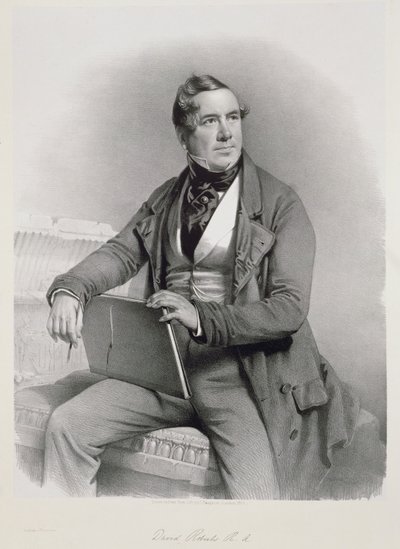 Portrait de David Roberts, frontispice du Volume I de 