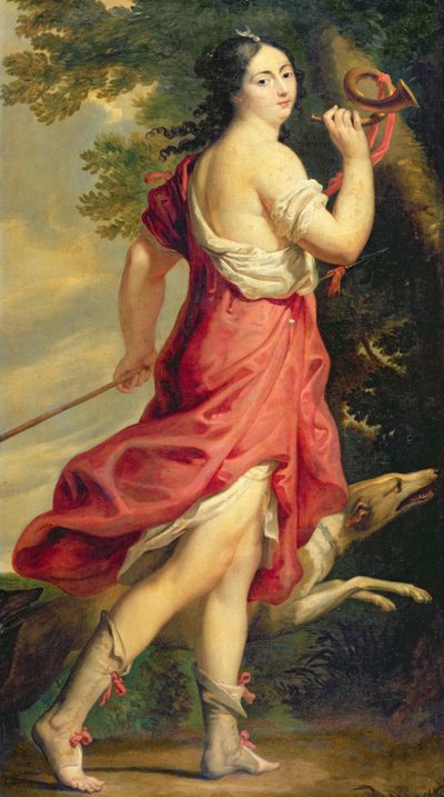 Madame de Montespan en Diane chasseresse - Charles Beaubrun