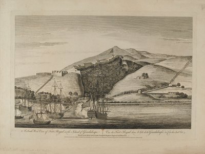 Vue sud du Fort Royal sur l