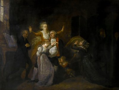 Adieux de Louis XVI par sa famille au Temple, 20 janvier 1793 - Charles Benazech
