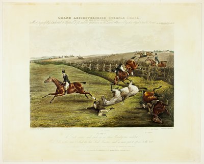 Une scène riche, du Grand Leicestershire Steeplechase - Charles Bentley