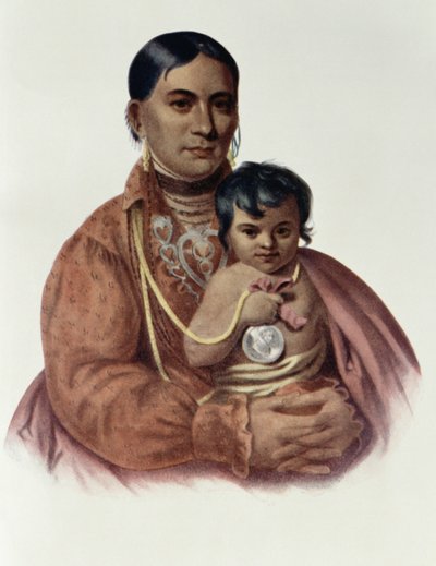 Do-Hon-Go, une femme Osage, illustration de 