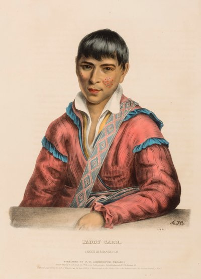 PADDY-CARR. CREEK INTERPRETER, tiré de History of the Indian Tribes of North America (Histoire des tribus indiennes d