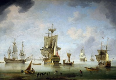 Ancrage dans le Solent, entre l