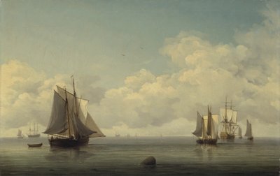 Bateaux de pêche en mer calme - Charles Brooking