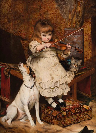 Le petit violoniste, 1887 - Charles Burton Barber