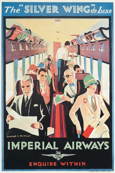 Affiche publicitaire pour Imperial Airways - Charles C. Dickson