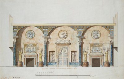 Conception pour la salle principale du Pavillon d
