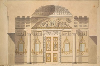 Élévation du mur miroir dans l