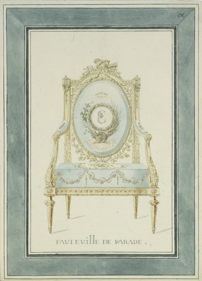Conception du trône pour le Palais Catherine à Tsarskoïe Selo, 1780s - Charles Cameron