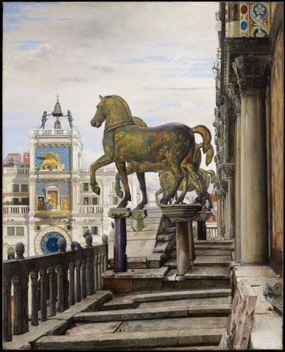 Les chevaux de bronze de San Marco, Venise, 1876 - Charles Caryl Coleman