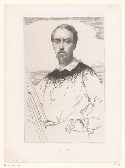 Portrait de Félix François Georges Philibert Ziem - Charles Chaplin