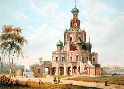 Église de la Protection de la Vierge à Moscou, 1840s - Charles Claude Bachelier