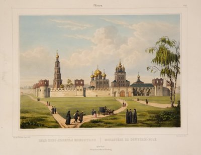 Vue du couvent Novodievitchi à Moscou, années 1840 - Charles Claude Bachelier