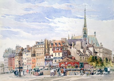 Sainte-Chapelle et palais de justice, vers 1822-1878 - Charles Claude Pyne