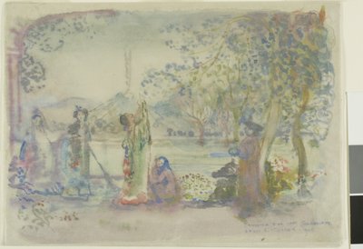 Scène sur un lac le matin - Charles Edward Conder