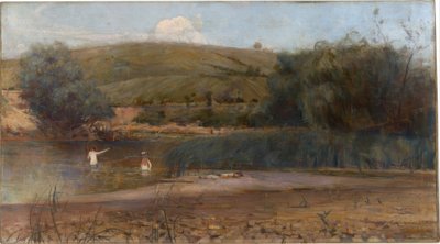 La Yarra, Heidelberg - Charles Edward Conder