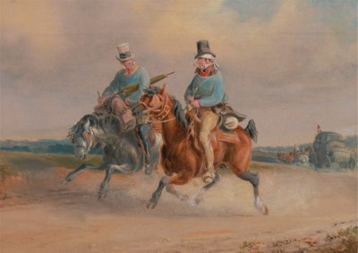 Une scène sur la route en France - Charles Cooper Henderson
