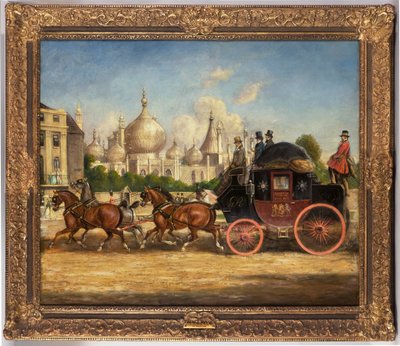 Le mail coach Londres-Brighton devant le Royal Pavilion, Brighton - Charles Cooper Henderson