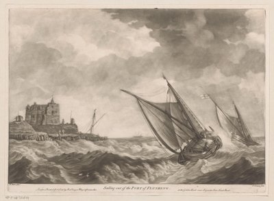 Voiliers quittant le port de Flessingue - Charles Corbutt
