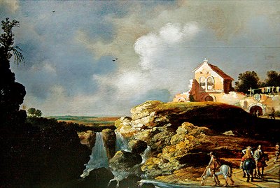 Cavaliers dans un paysage - Charles Cornelisz de Hooch