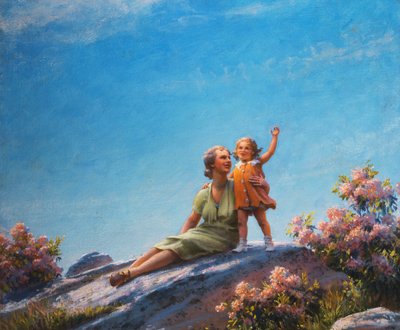Un moment heureux - Charles Courtney Curran