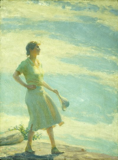 Marcher sur la falaise - Charles Courtney Curran