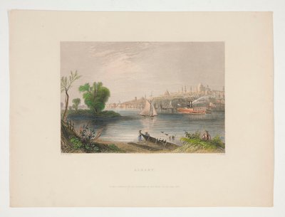 Albany, illustration pour Nathaniel Parker Willis - Charles Cousen