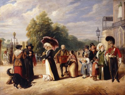 Hyde Park Corner avec la résidence du duc de Wellington - Charles Cranmer