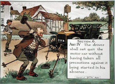 Section 6. Art. IV Le conducteur ne doit pas quitter la voiture sans avoir pris toutes les précautions pour éviter qu