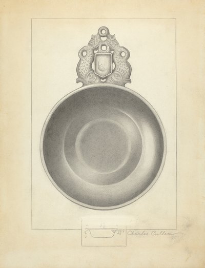 Écuelle en étain - Charles Cullen