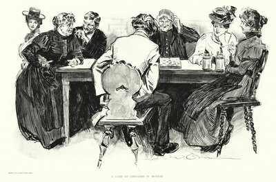 Une partie de dames à Munich - Charles Dana Gibson