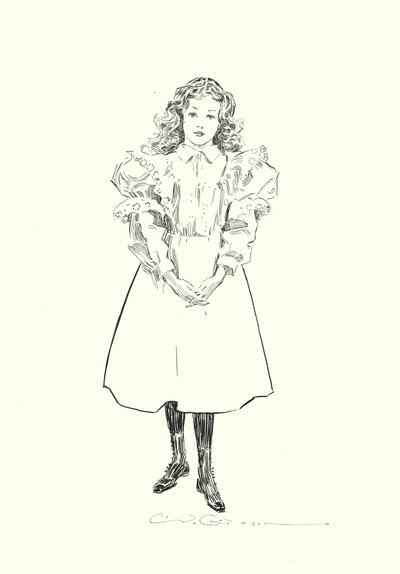 Une petite fille américaine - Charles Dana Gibson