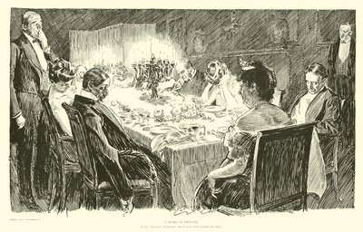 Ne prenez pas votre dîner trop longtemps - Charles Dana Gibson