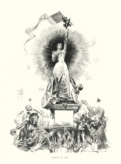 Quatrième de juillet (lithographie) - Charles Dana Gibson