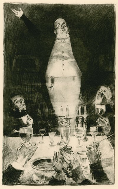 M. Pickwick prononçant son célèbre discours - Charles Dana Gibson