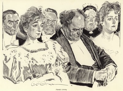 Écoute patiente - Charles Dana Gibson