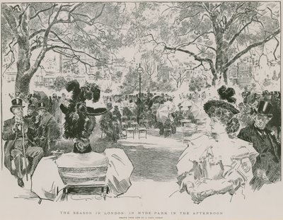 La saison à Hyde Park, Londres, dans l