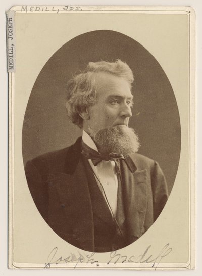 Portrait de Joseph Medill, c.1876 - Charles Delevan Mosher
