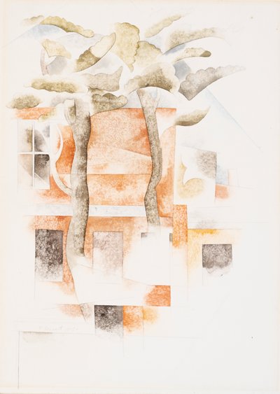 Bermudes : Maisons vues à travers les arbres - Charles Demuth