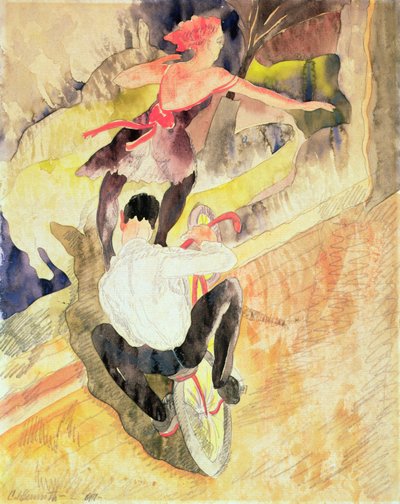 Acrobates à vélo - Charles Demuth