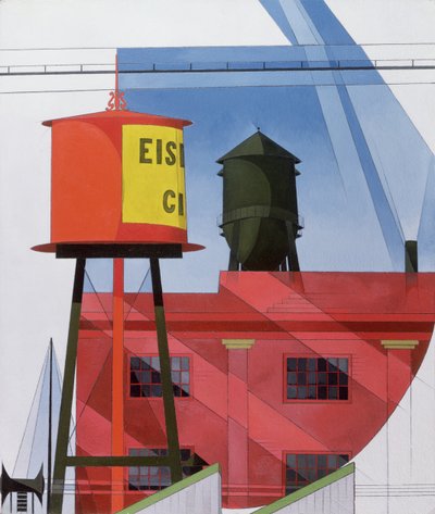 Abstraction de bâtiments, Lancaster, 1931 - Charles Demuth