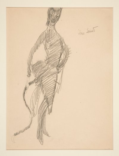 Dessin de costume : Diable en dame - Charles Demuth