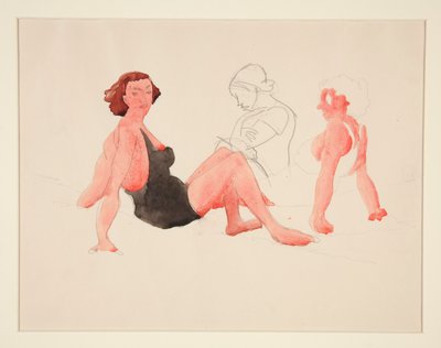Trois femmes sur la plage, Provincetown - Charles Demuth