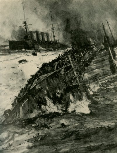 Le naufrage du HMS Aboukir, Première Guerre mondiale, 22 septembre 1914 - Charles Dixon