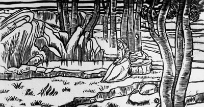 Gravure sur bois de Charles Doudelet (1861-1938) pour 