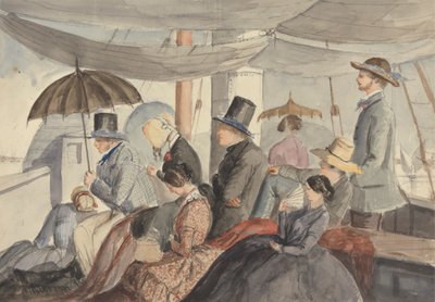 Passagers à bord du vapeur du Nil - Charles Dyce