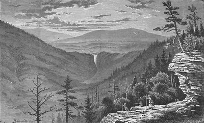 Rocher au coucher du soleil, Montagnes Catskill, 1883 - Charles E. H. Bonwill