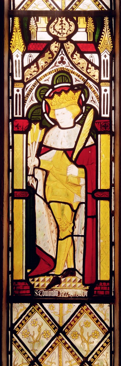 Saint Edmund Roi et Martyr, Vitrail - Charles E. Kempe
